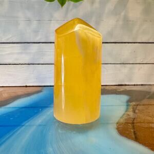 Honeycomb Calcite Polished Tower 71x36mm Utah Crystal